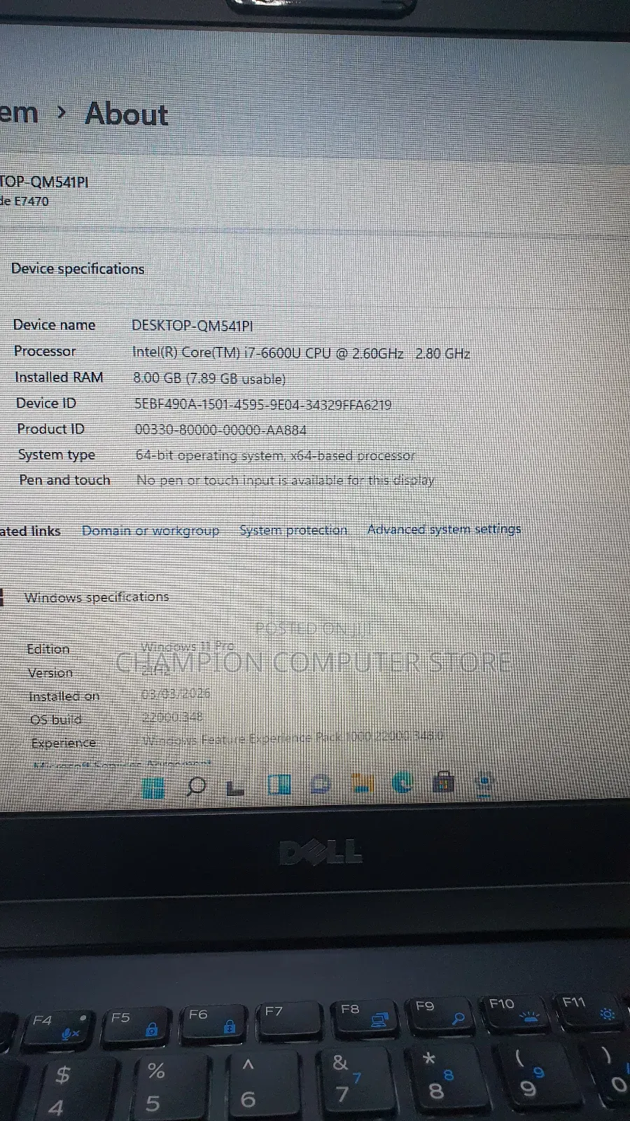 Laptop Dell Latitude E7470 8GB Intel Core i7 SSD 256GB