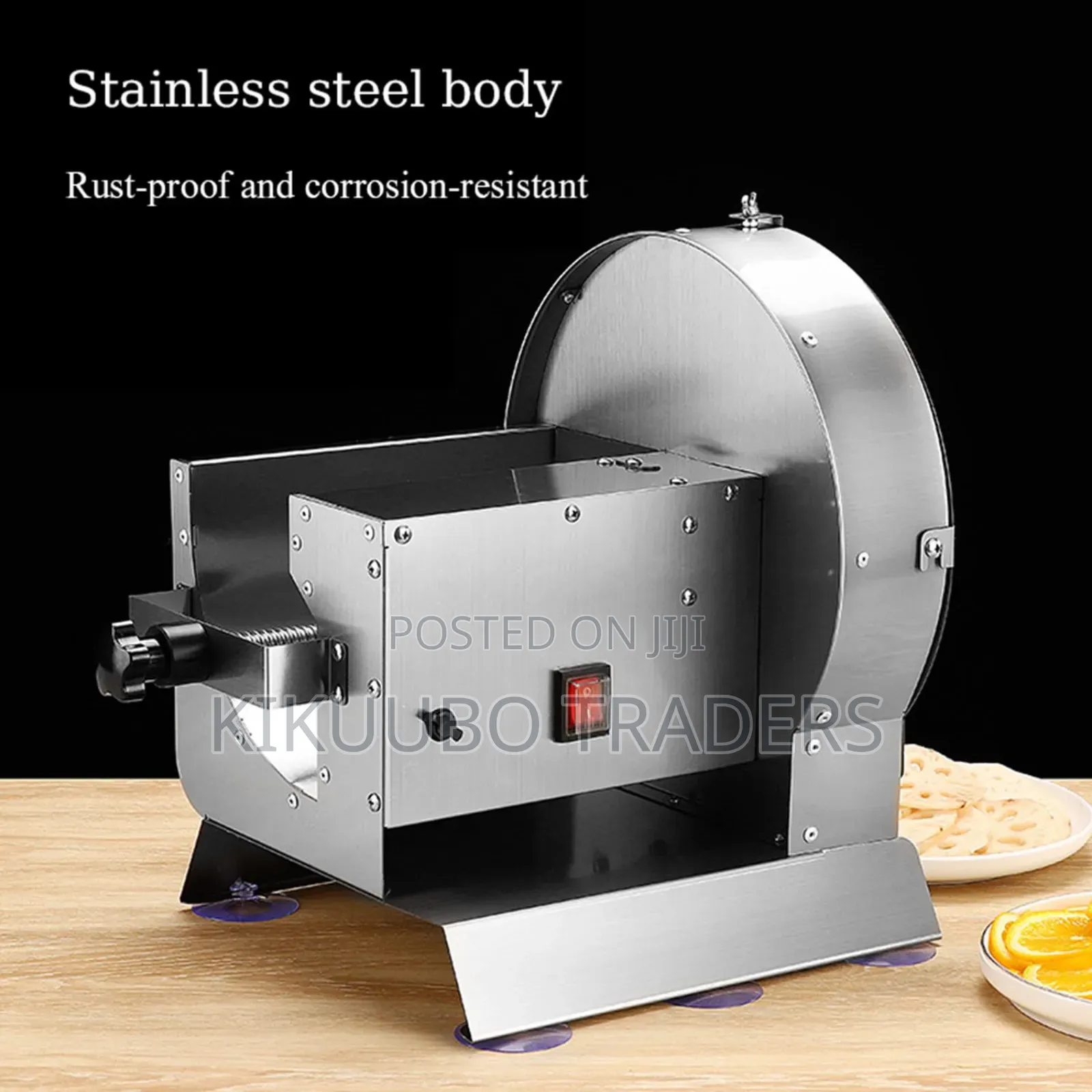 Electric Food Slicer With 2xblade, Stainless Steel Electric Slicer
