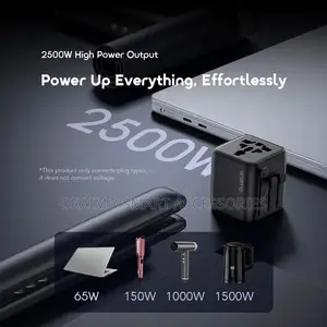 Oraimo Poweromni 251 2500w Multi-Plug Travel Converter