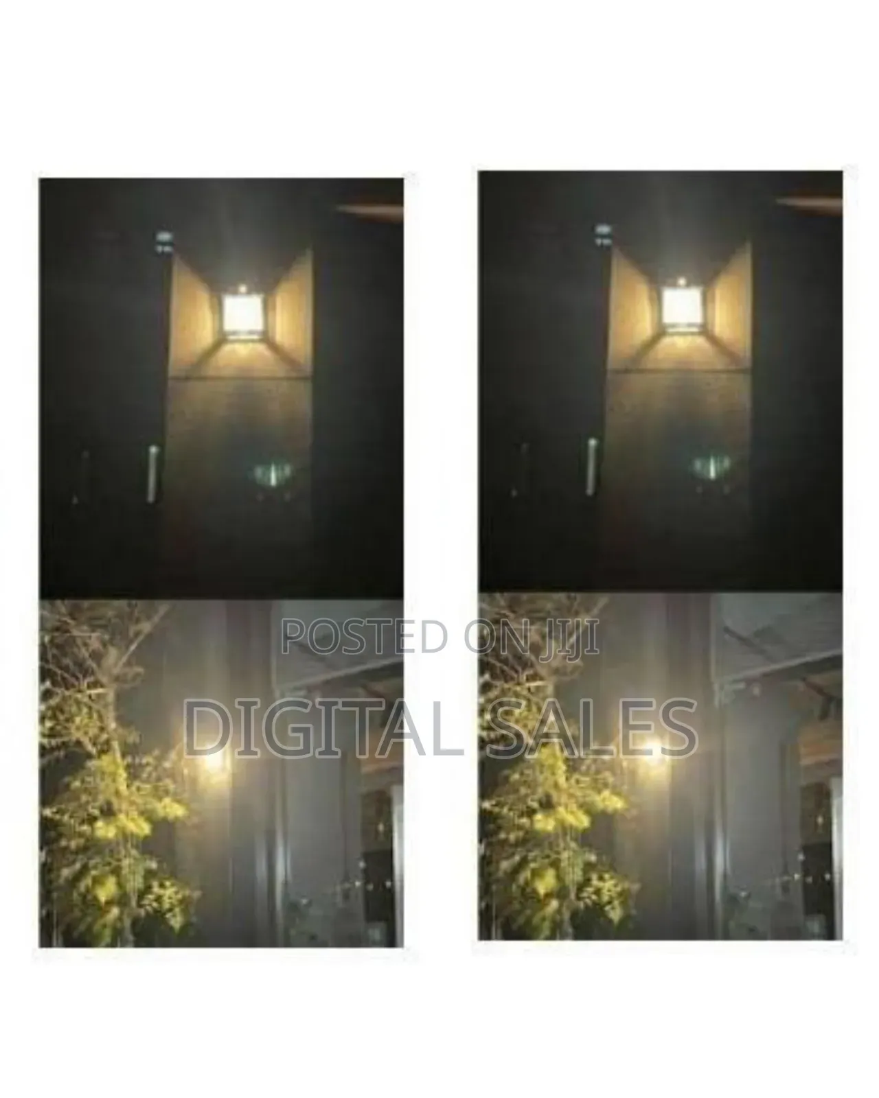 Solar Powered Led Outdoor Wall Light With Dynamic Flame Effect
