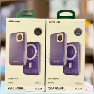 Magsafe Wireless Power Bank Green Lion Volt Gauge 10000mah Power Bank