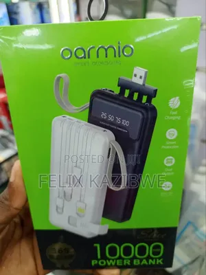 Oraimo 10,000mah 4-in-1 Fast Charge Power Bank.