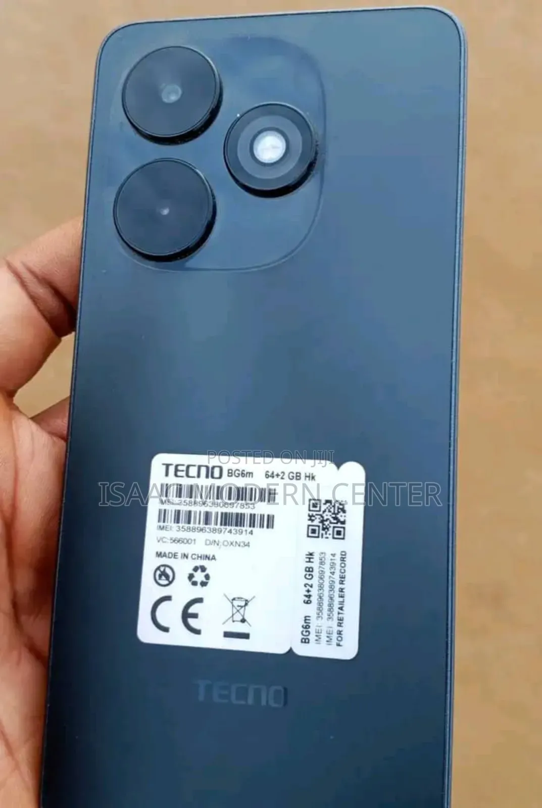 New Tecno Pop 10C 64 GB Black