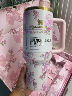 Stanley X Loveshackfancy 40 Oz Flowstate Quencher H2.0 Tumbler.
