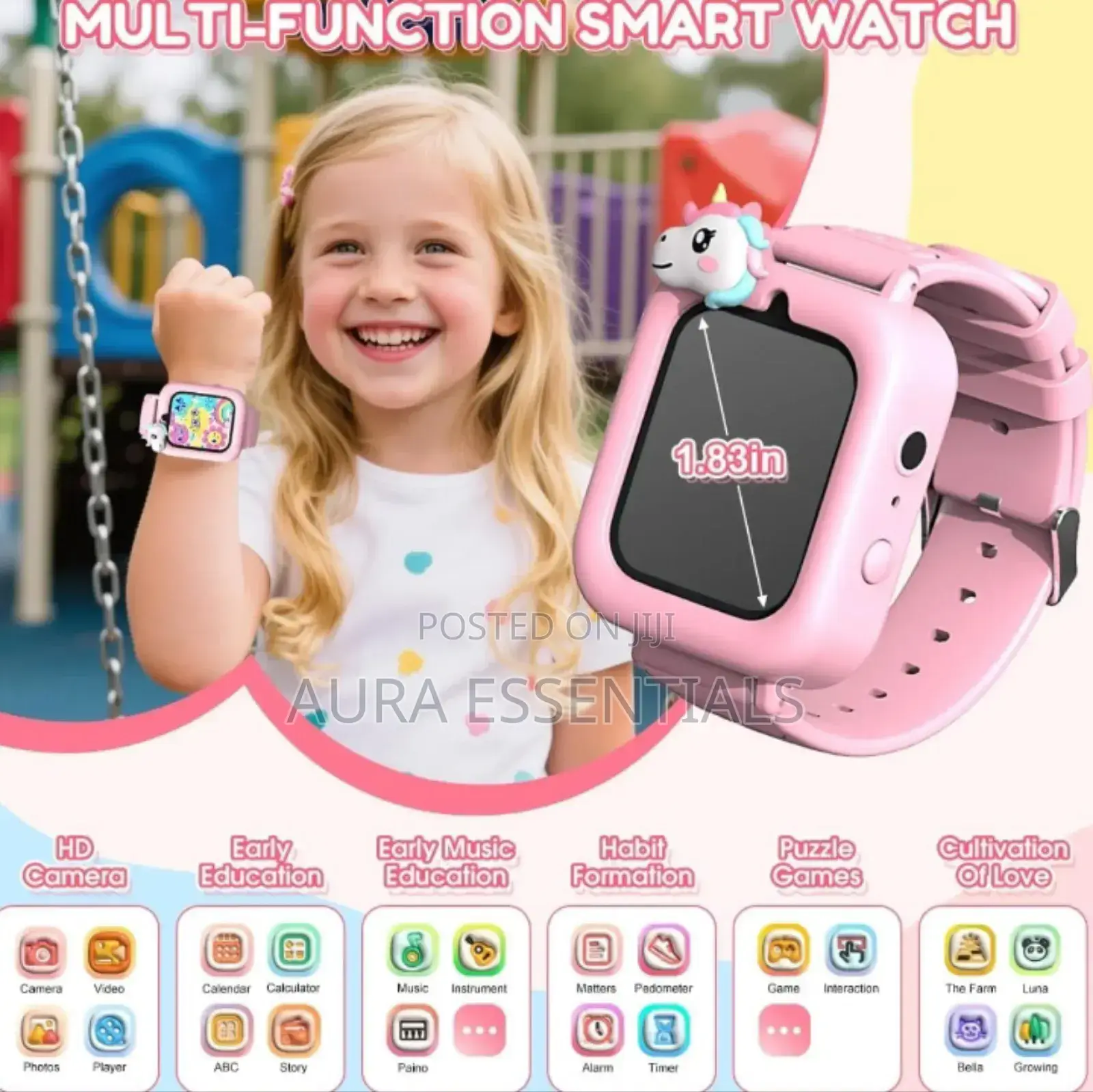 Unique Kids Smart Watch With Camera Games