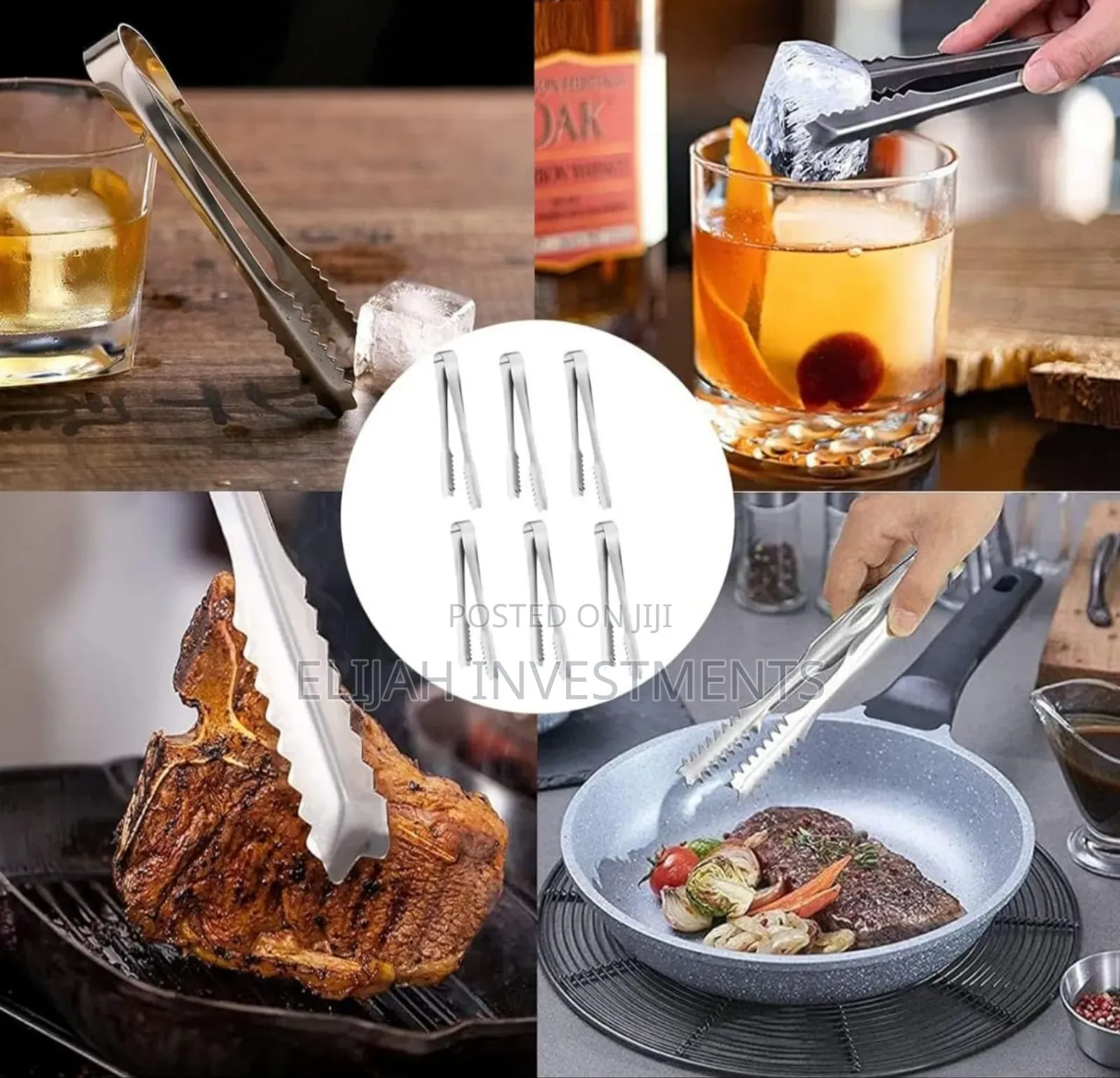 2pcs Ice Cube Tongs