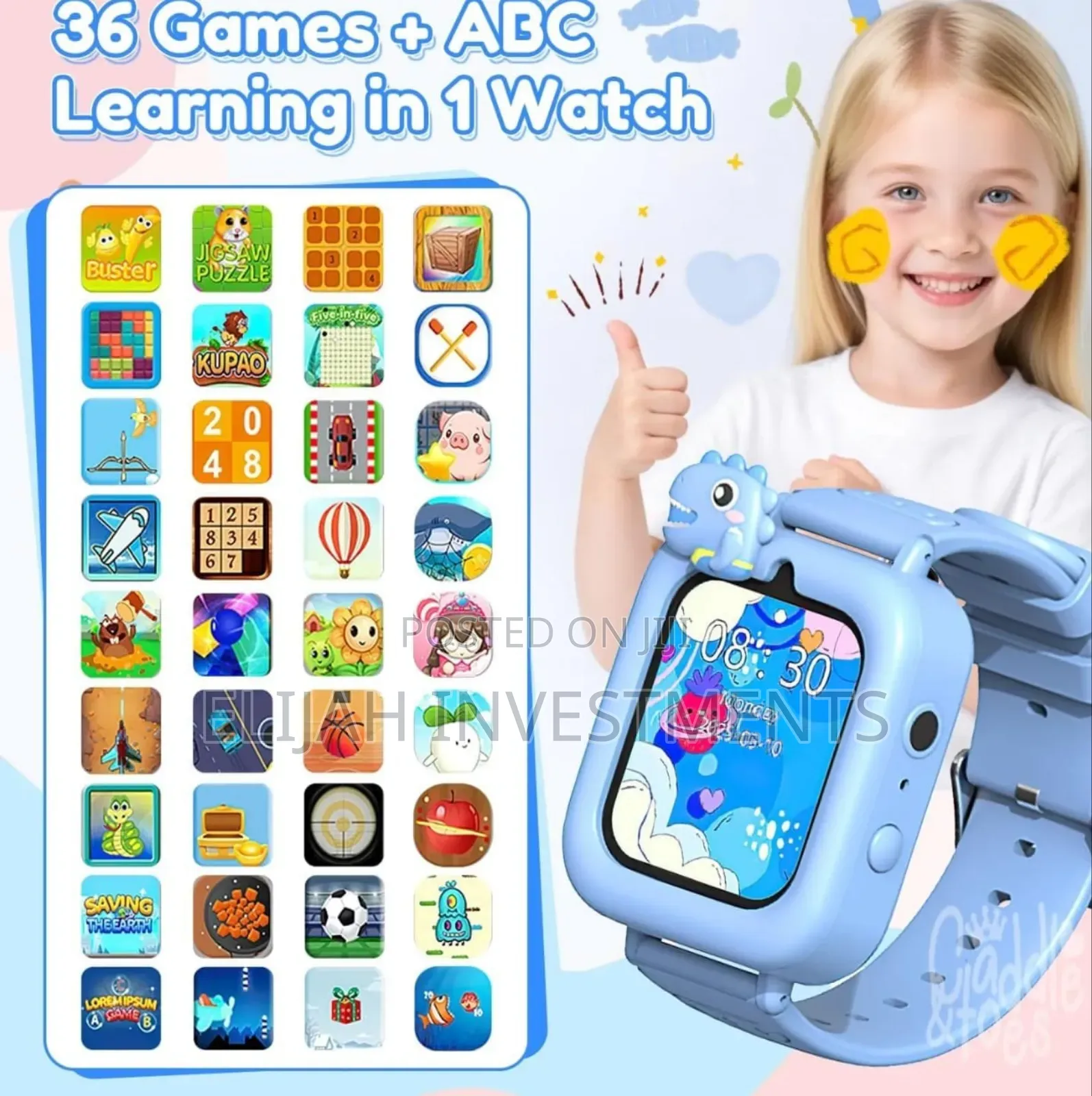 Kids Smart Watch With Camera Games