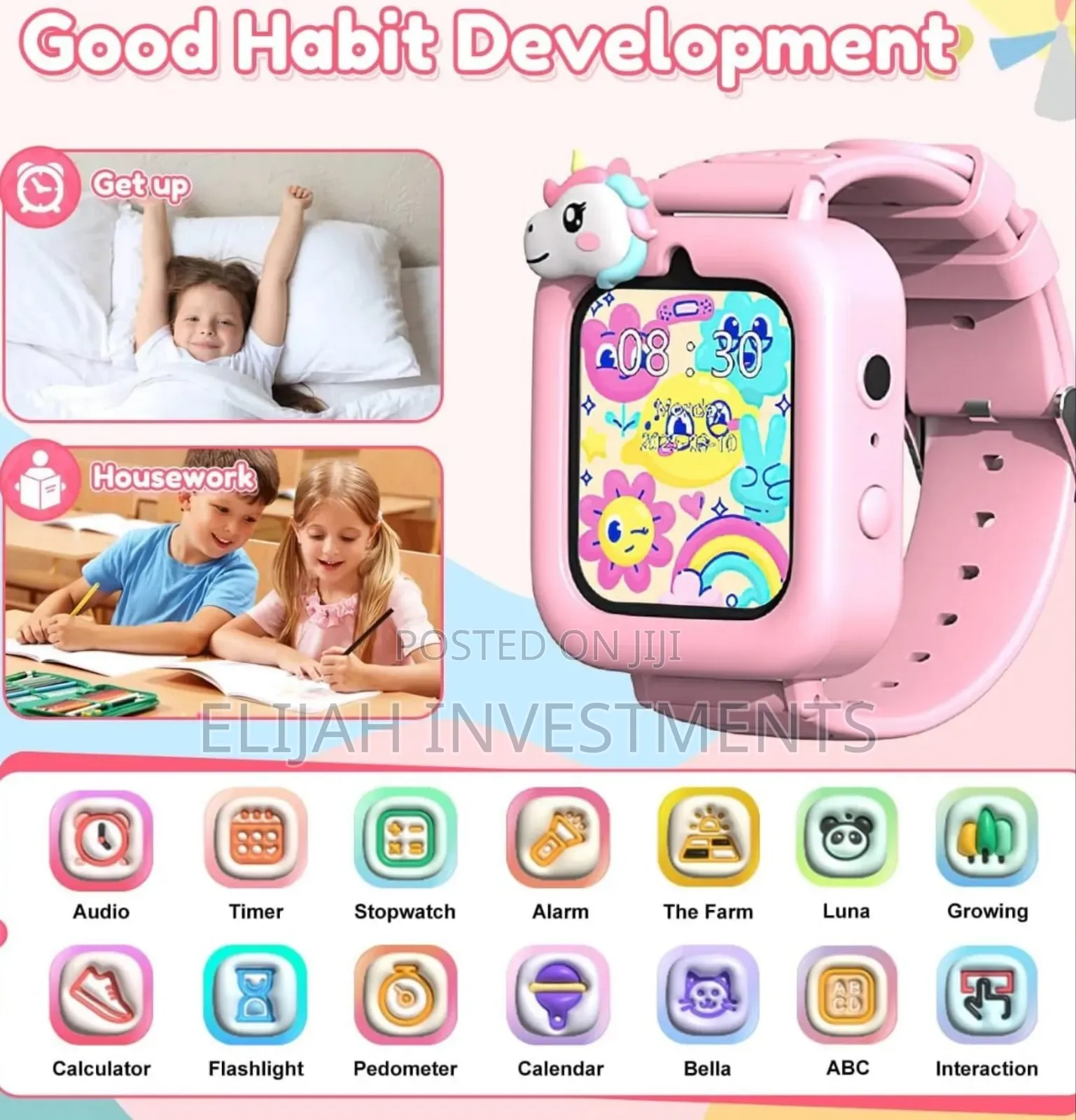 Kids Smart Watch With Camera Games