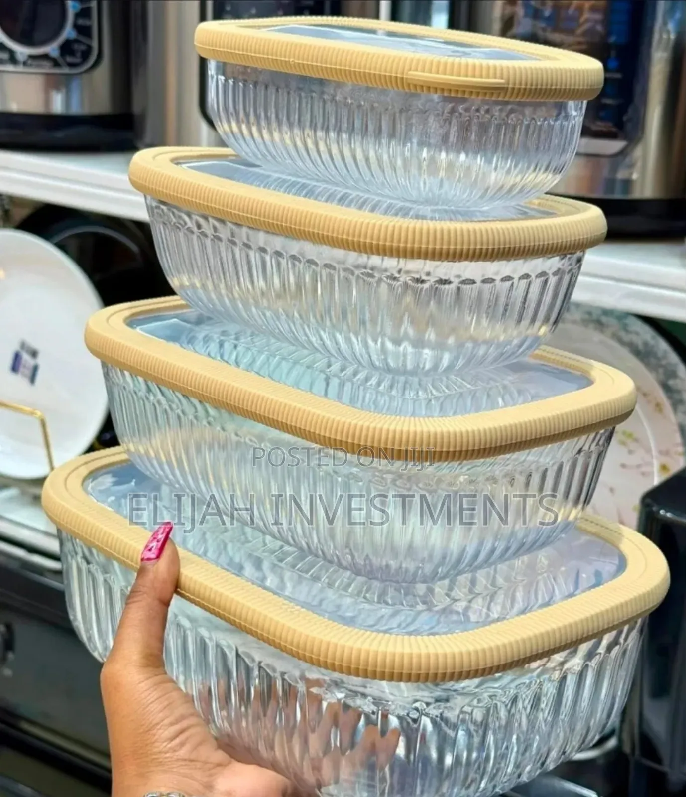 4pcs Airtight Multifunctional Fridge Organizer Containers