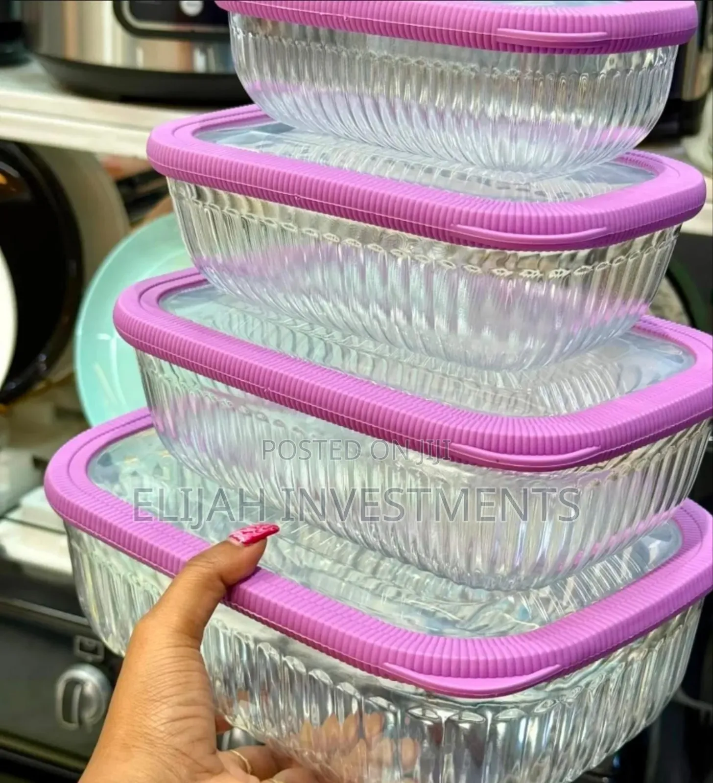 4pcs Airtight Multifunctional Fridge Organizer Containers