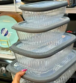4pcs Airtight Multifunctional Fridge Organizer Containers