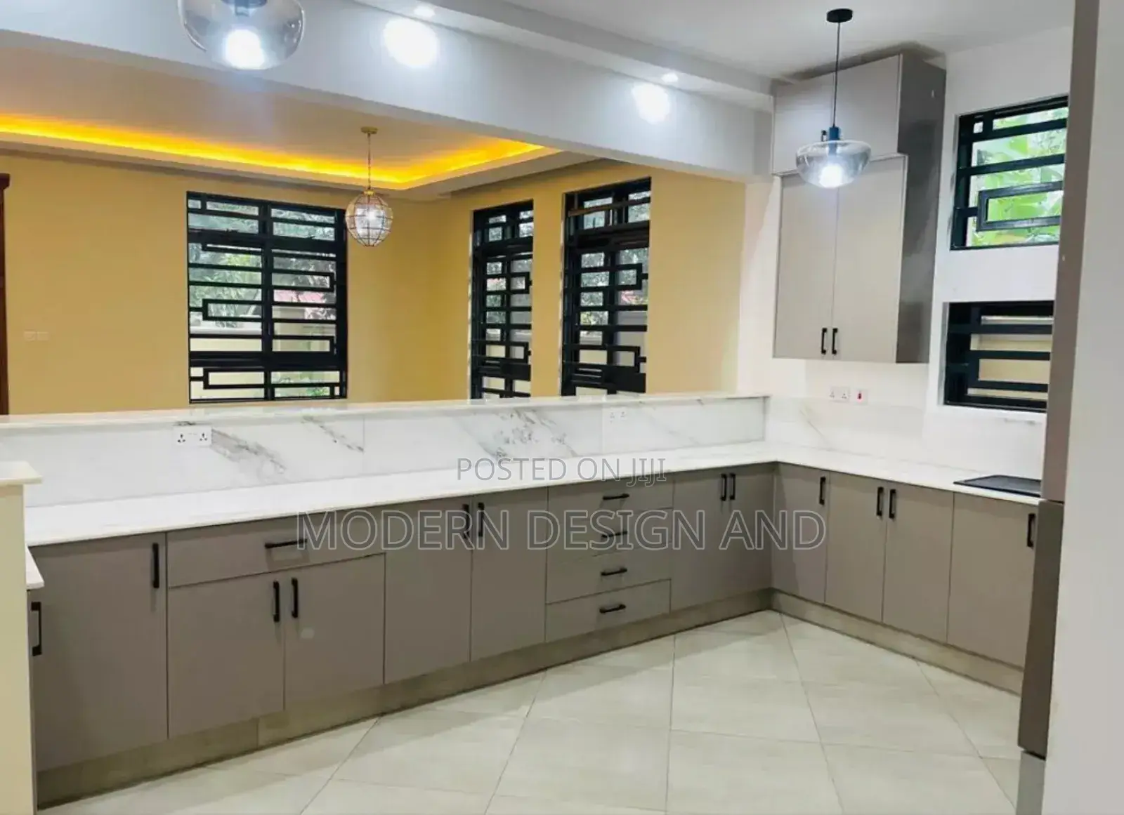 Gypsum Ceiling Livingroom and Kitchen