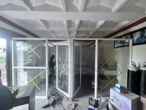 Aluminium Partition Works on Site