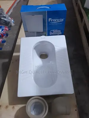Toilet Pan and Cristina Press With Trap Heavy Duty