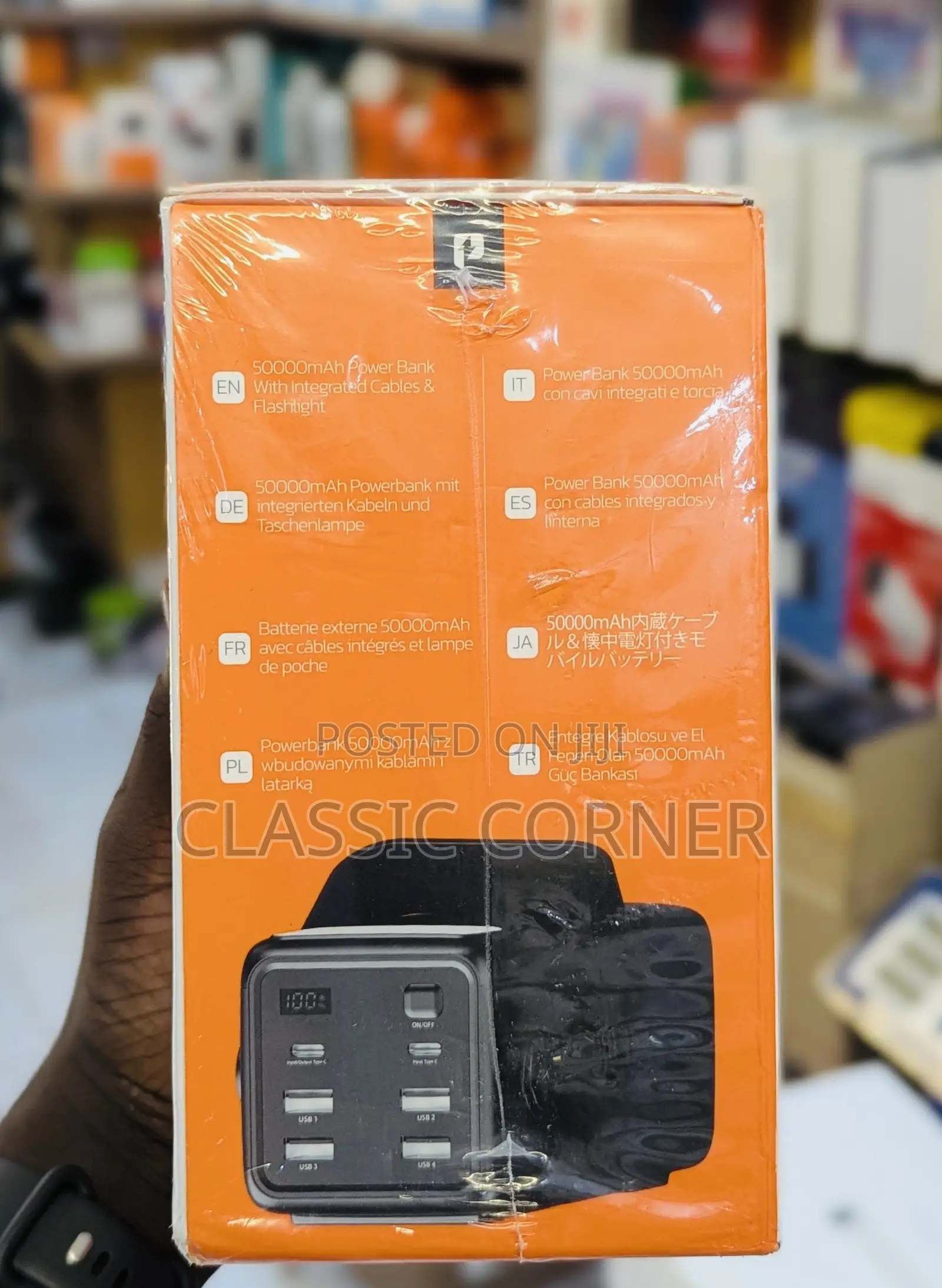 Porodo Lara 50000mah Powerbank With Integrated Cables and Flash Light