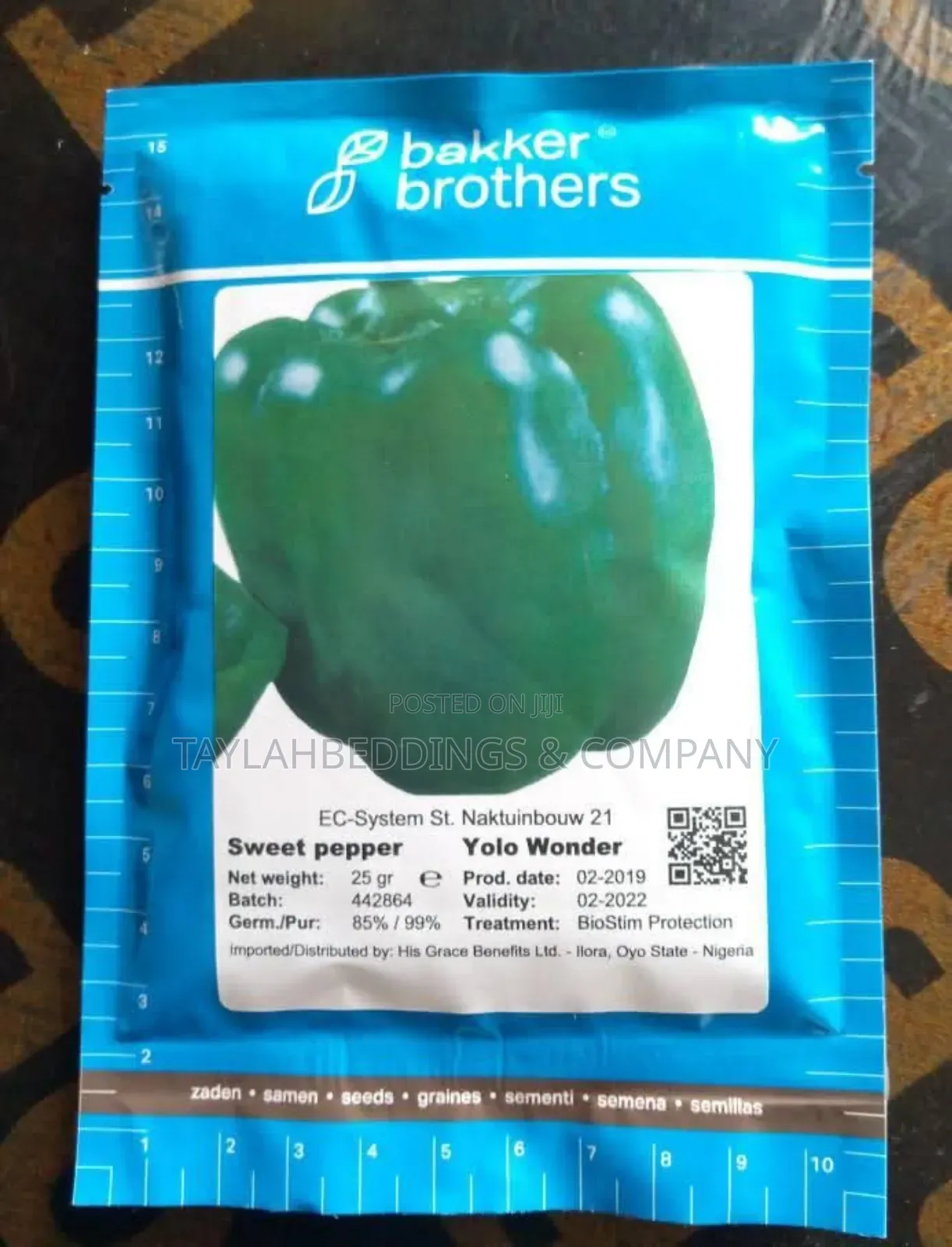 Yolo Wonder Sweet Pepper Seeds
