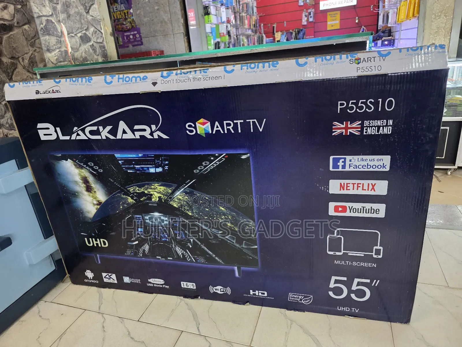 55inch Smart Uhd Android Tv With Frameless Design as Good as New