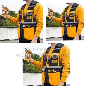 Ingco Tool Vest - Orange, Black