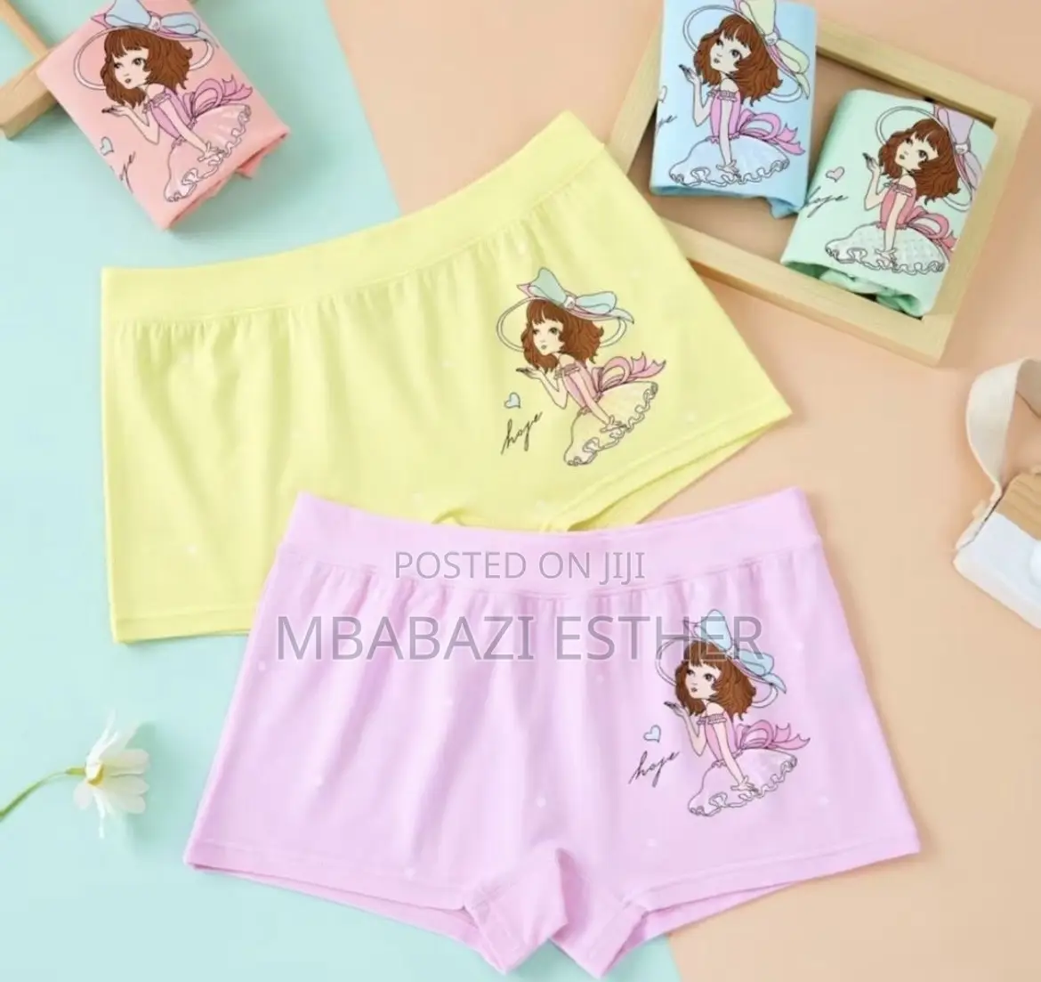 3 Cotton Girl Boxers