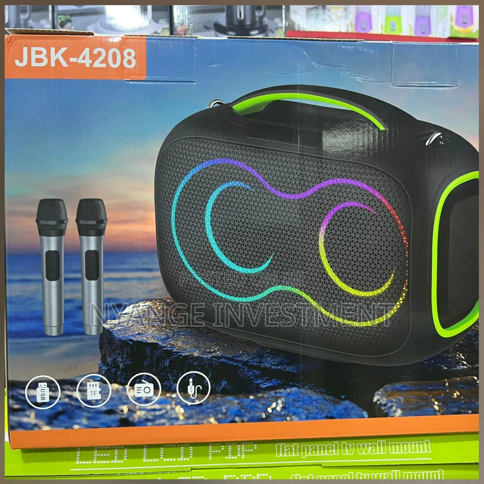 JBK Speaker With Dual Microphones. Wireless Speakers Microphones