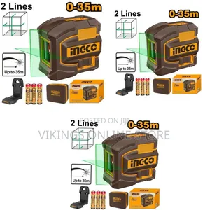 Ingco Hll156601 Self-Leveling Line Laser - Brown Yellow