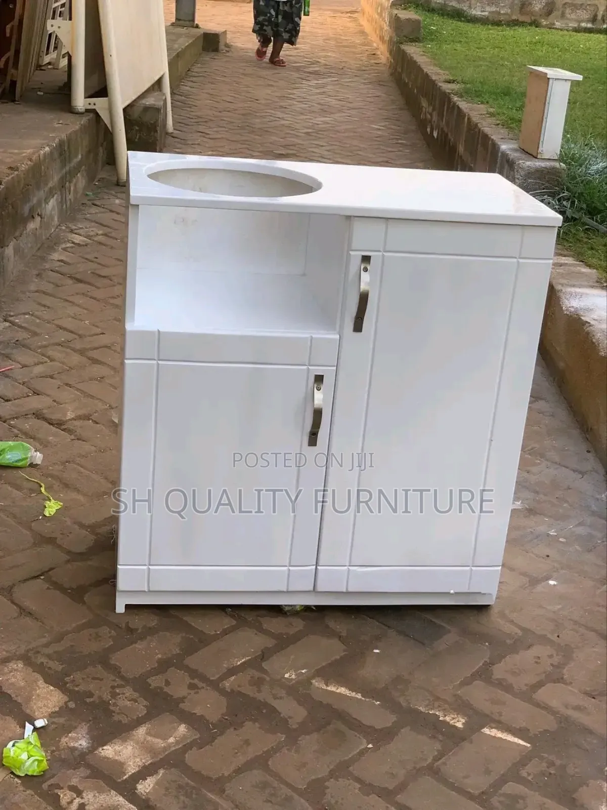White Gas Cabinet