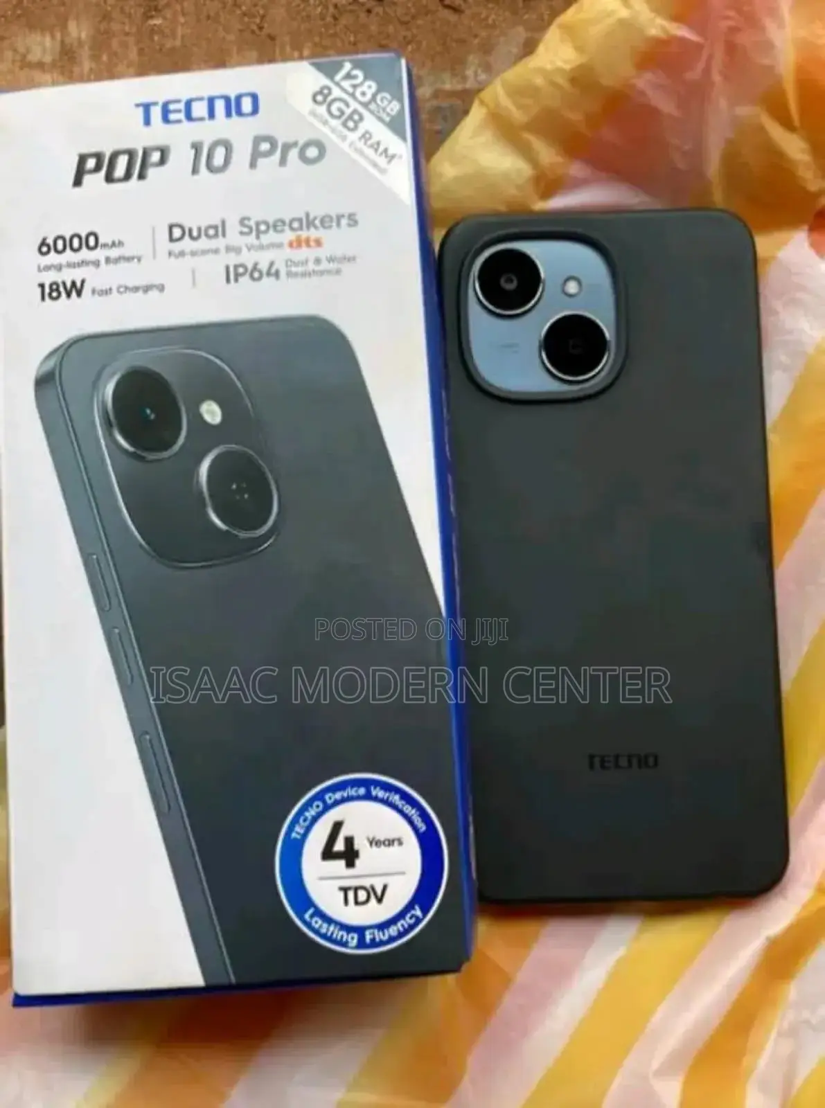 New Tecno Pop 10 Pro 128 GB Black