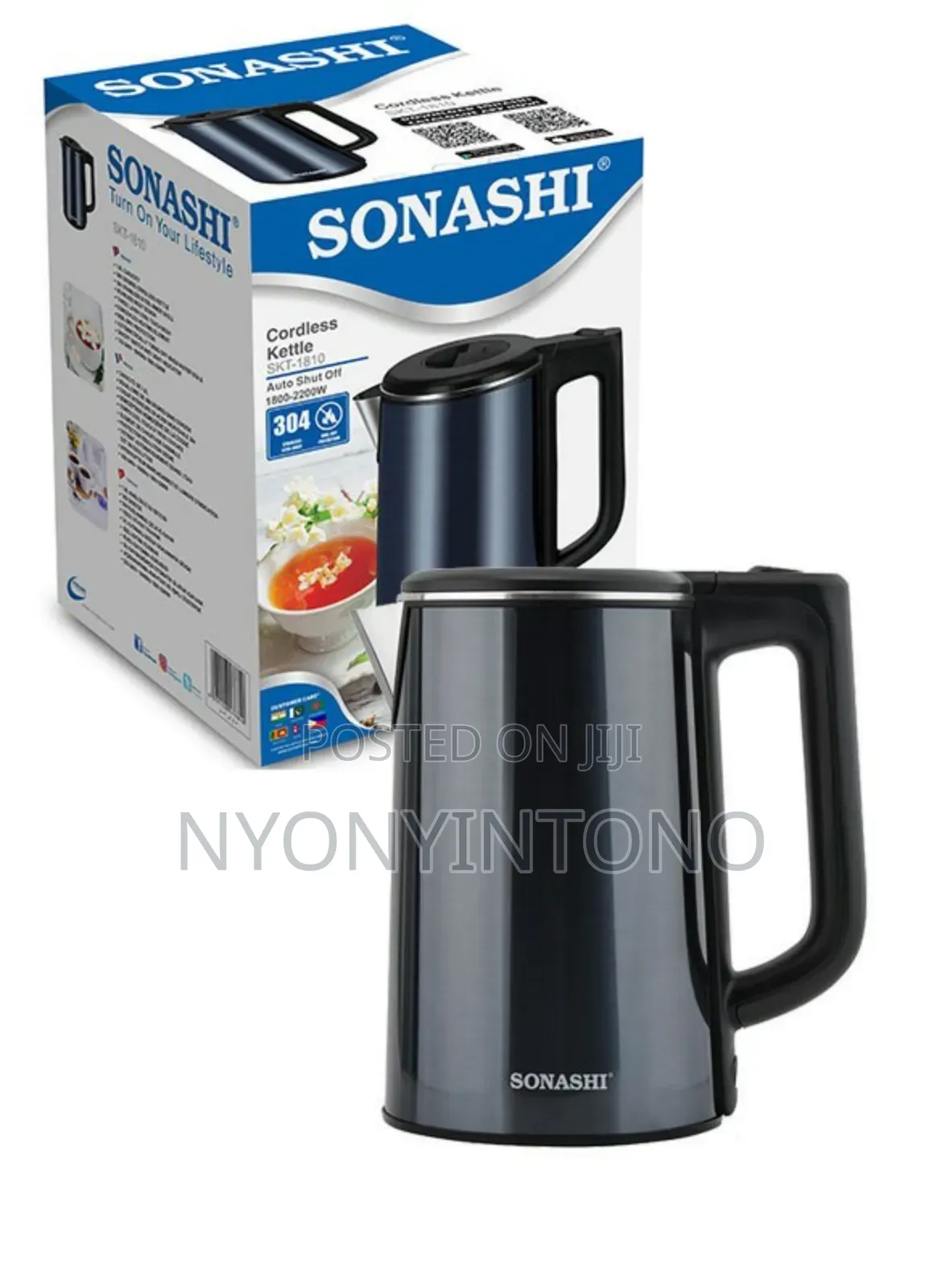 Sonashi 1.8litres Fast Boiling Cordless Kettle
