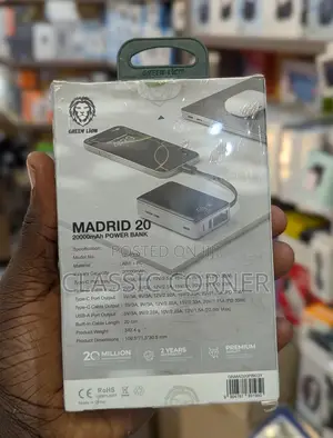 Greenlion Madrid 20 Power Bank 20000mah