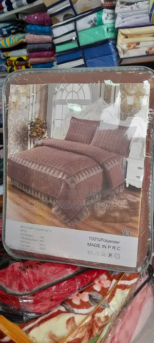 6pcs Brown Duvet Cover Set