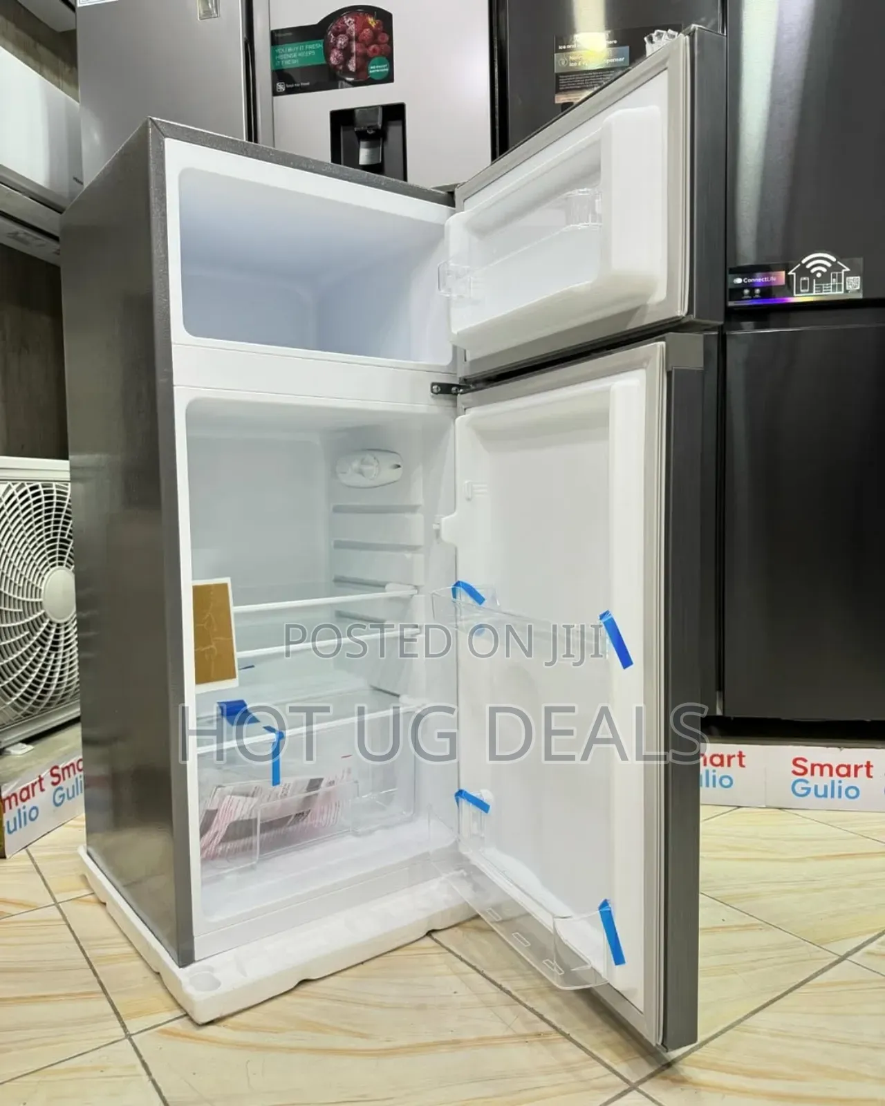 Spj 149l Double Door Refrigerator / Fridge -dark Grey (3yrs Wrnt)