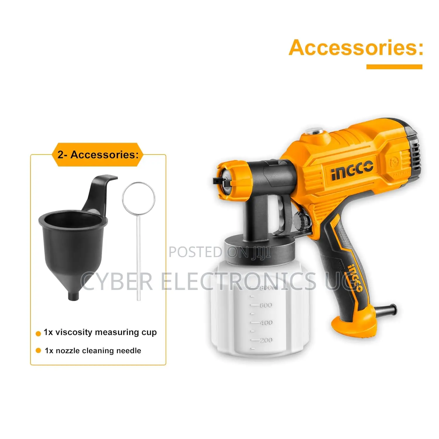 Electric Spray Gun Ingco 450w Corded Paint Sprayer