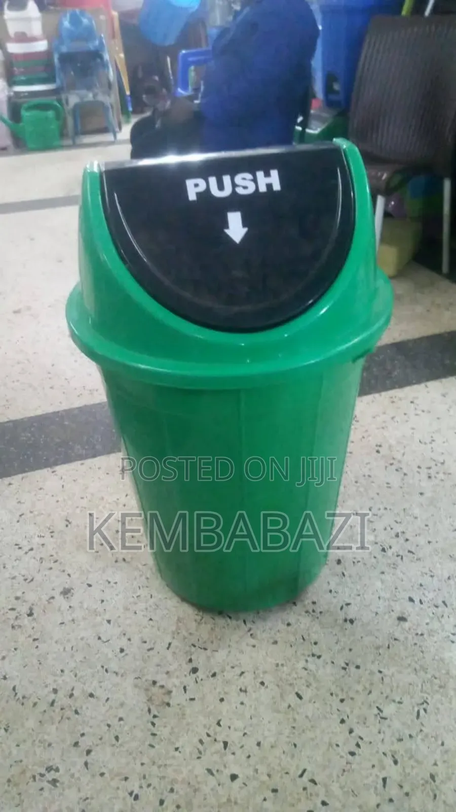 50litres Plastic Swing-Top Waste Bin
