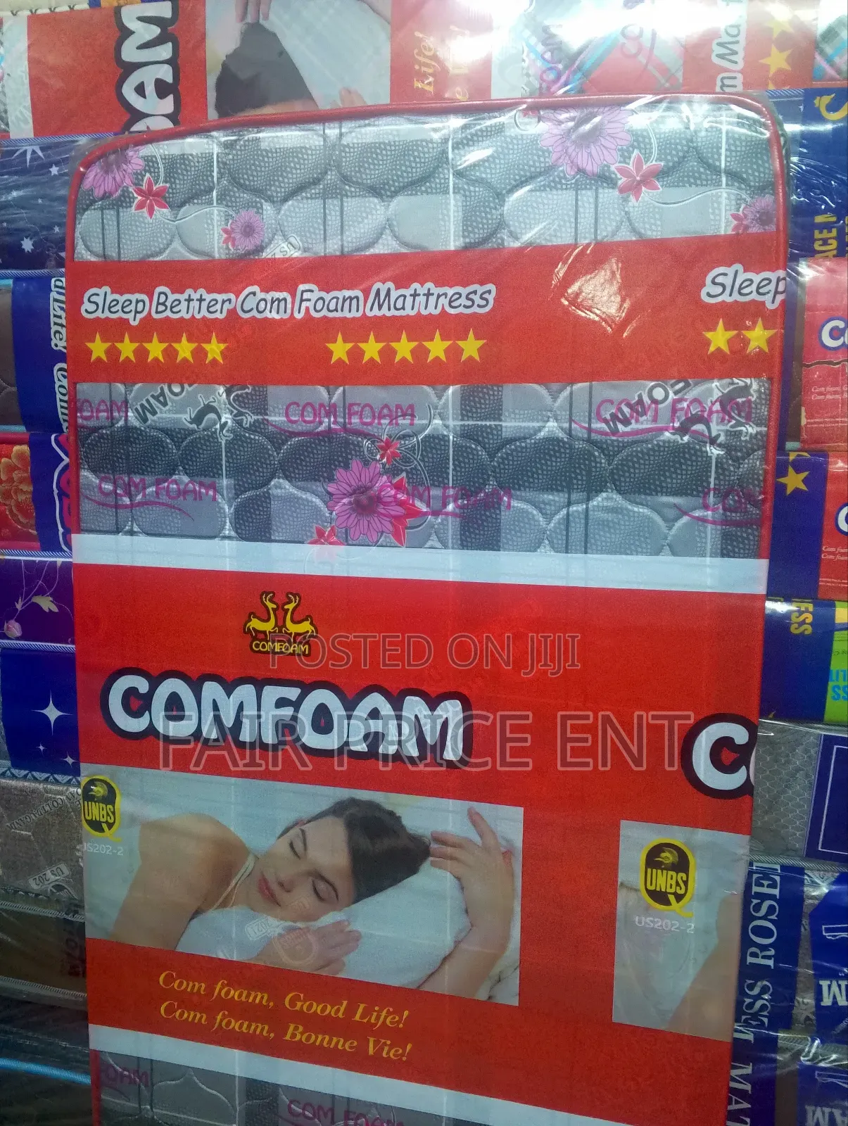 Super Density Mattress.3*6*4inches.( Gray)