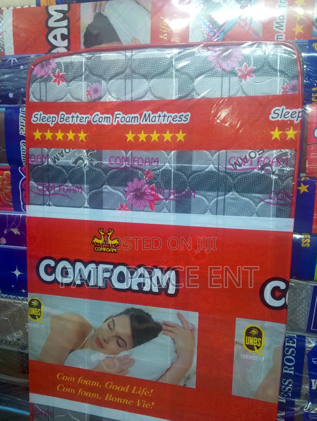 Super Density Mattress.3*6*4inches.( Gray)