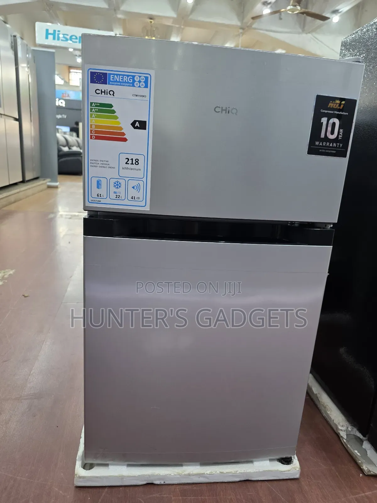 Chiq 110 Litres Double Door Brand New Refrigerator Free Delivery