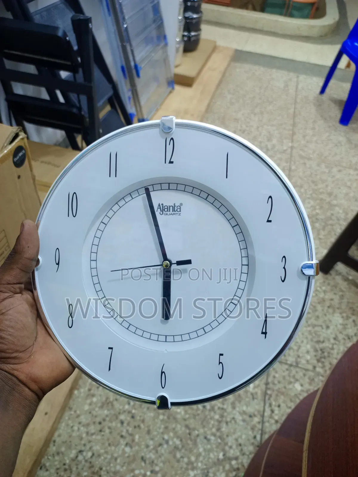 Ajanta Quartz Wall Clock (White 331)
