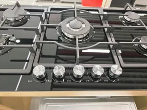 90cm*51cm Midea Built-in Gas Hob Black Glass at 20% Discount Price Sale