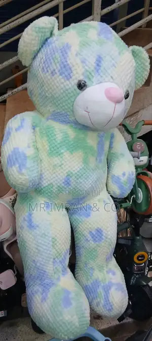 Large, Tie-dye Style Plush Teddy Bear