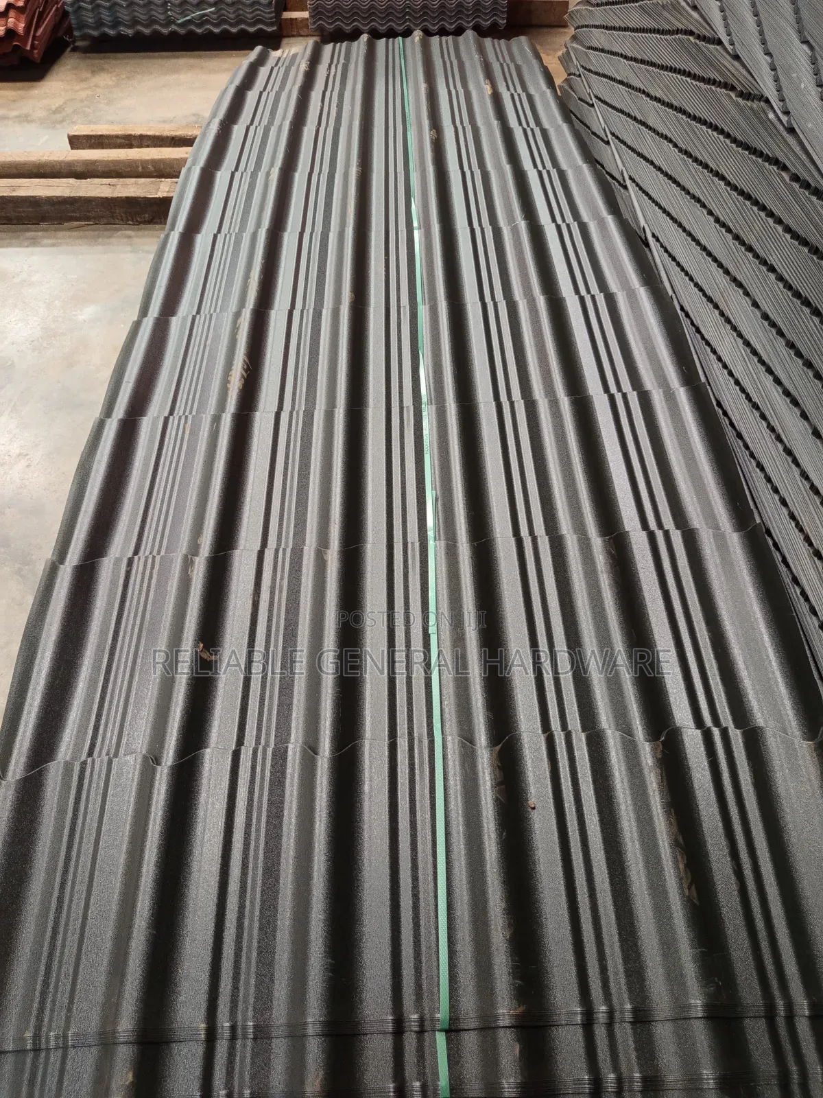 Supertile Ironsheets Black Mat G.28.(Roofings)