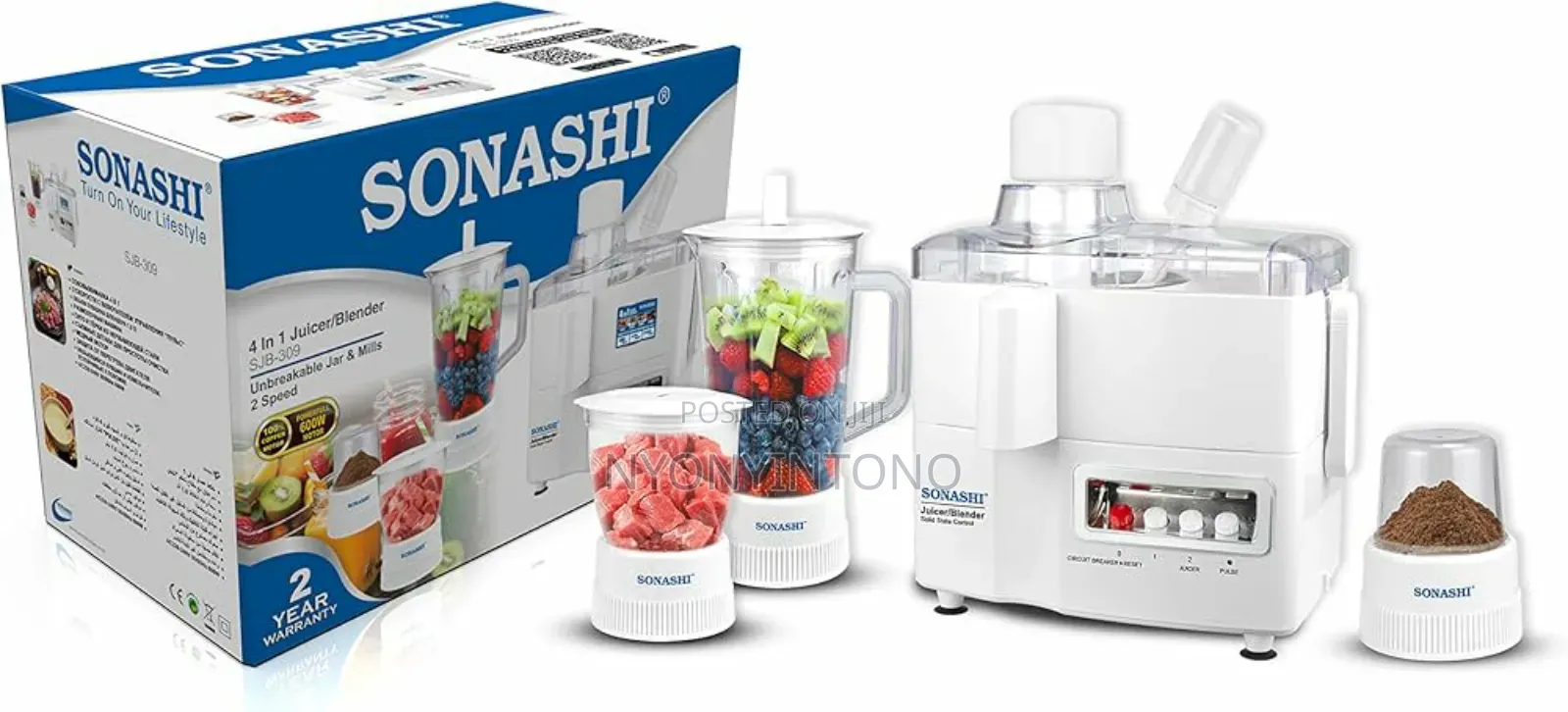Sonashi 4 In1 Juicer/Blender Sjb309