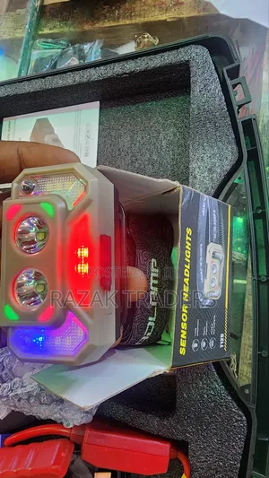 Led Headlamp With Wave Sensor, 45° Adjustable, Rechargeable, for Camp
