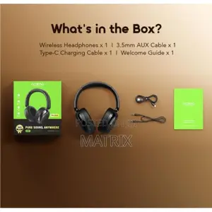 Oraimo Boompop N Wireless Hybrid Noise-Cancelling Over-Ear Headphones
