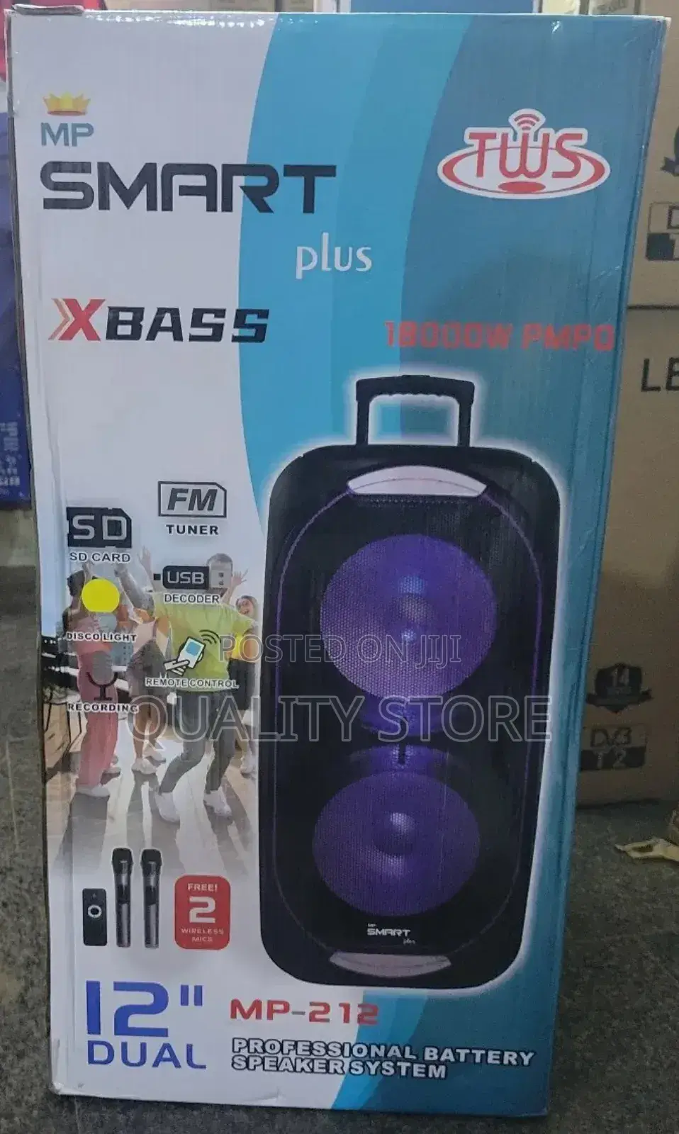 Smart Plus Proffessional Battery Speaker System Mp-2012
