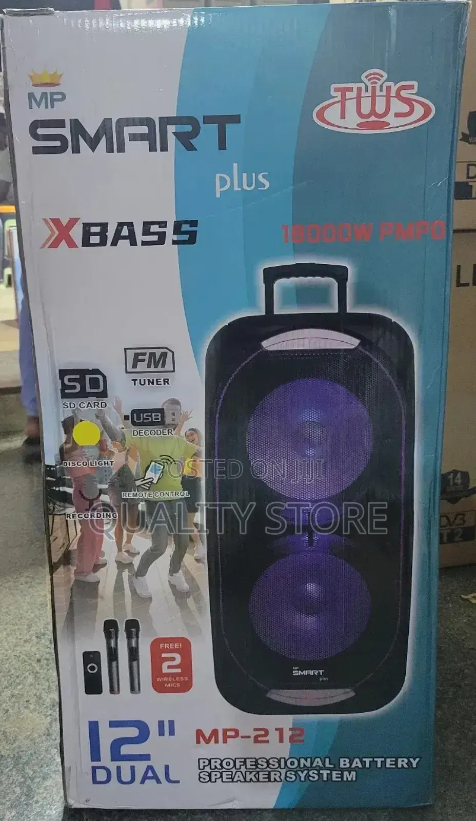 Smart Plus Proffessional Battery Speaker System Mp-2012