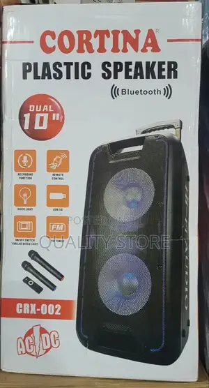 Cortina 10"Dual Plastic Speaker System CRX-002