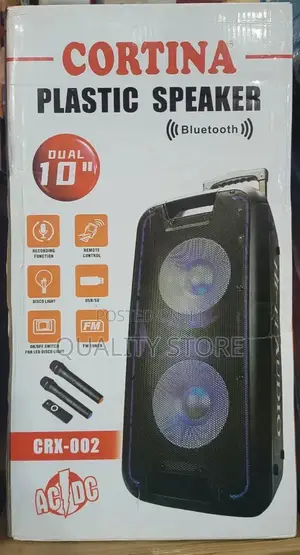 Cortina 10"Dual Plastic Speaker System CRX-002