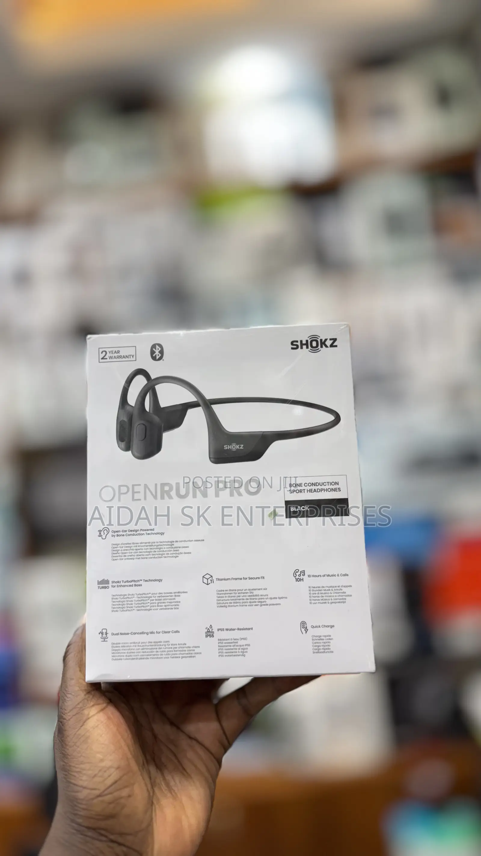 Shokz Openrun Pro Bone Conduction Sport Headphones.