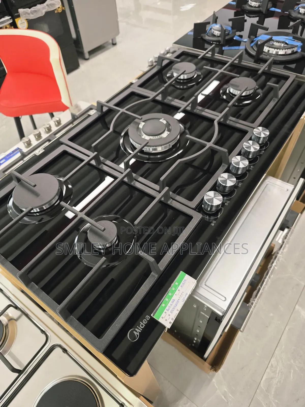 20% Discount Sales on Midea 90cm by 60cm Built in Hob With Black Glass