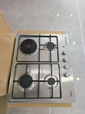 60cm by 60cm 4 Burner Midea Stainless Steel Built in Hob at 20% Discount
